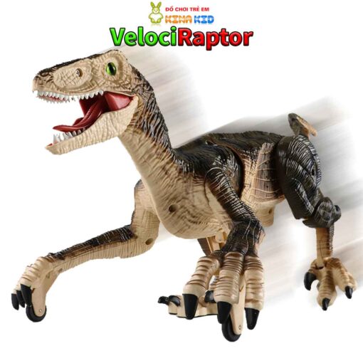 Khủng long điều khiển từ xa Velociraptor NÂU