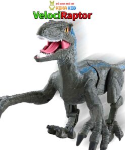 Khủng long điều khiển từ xa Velociraptor XÁM