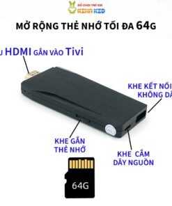 Máy Chơi Game Stick 4K HDMI, Tay Cầm Không Dây, Kết Nối Tivi, Cài Sẵn 10028 Game 7