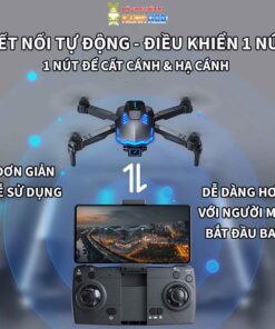 Flycam 4K Drone X6 Pro, Tích Hợp Camera Kép, Cảm Biến Tránh Vật Cản, Đèn Led Xanh Siêu Đẹp 3