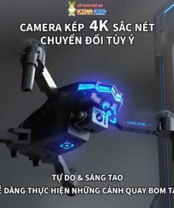 Flycam 4K Drone X6 Pro, Tích Hợp Camera Kép, Cảm Biến Tránh Vật Cản, Đèn Led Xanh Siêu Đẹp 5