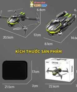 Flycam 4K Drone B6 Pro, Tích Hợp Camera Kép, Động Cơ Không Chổi Than, Cảm Biến Tránh Vật Cản, Đèn Led Xanh Siêu Đẹp 7