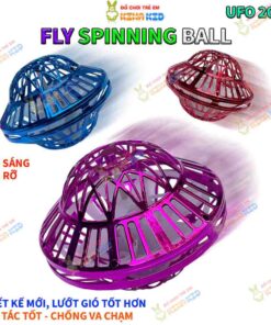 Quả cầu ma thuật UFO bay lơ lững phát sáng hình đĩa bay Fly spinner Ball nâng cấp mới chống va chạm dành cho bé 1 2