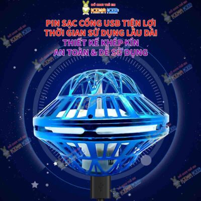 Quả cầu ma thuật UFO bay lơ lững phát sáng hình đĩa bay Fly spinner Ball nâng cấp mới chống va chạm dành cho bé 12 2