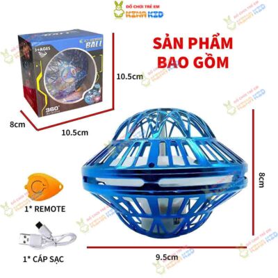 Quả cầu ma thuật UFO bay lơ lững phát sáng hình đĩa bay Fly spinner Ball nâng cấp mới chống va chạm dành cho bé 9 2