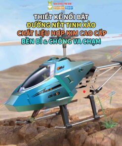 Máy bay trực thăng điều khiển từ xa Helicopter K919, 3.5 kênh, dễ điều khiển, chống va chạm, đèn Led sáng, pin sạc USB 3