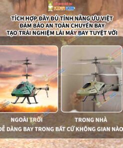 Máy bay trực thăng điều khiển từ xa Helicopter K919, 3.5 kênh, dễ điều khiển, chống va chạm, đèn Led sáng, pin sạc USB 5