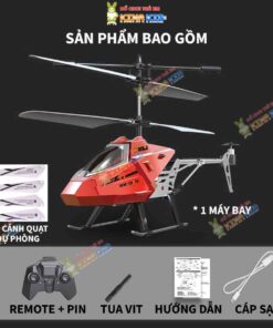 Máy bay trực thăng điều khiển từ xa Helicopter K919, 3.5 kênh, dễ điều khiển, chống va chạm, đèn Led sáng, pin sạc USB 9
