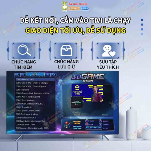 Máy Chơi Game Stick Y6 3D kết nối tivi, cấu hình mạnh, tay cầm mượt, chơi tốt game PSP 8