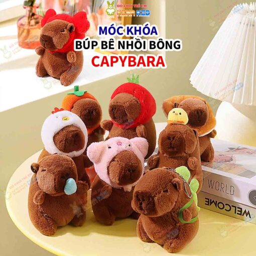 Móc khóa búp bê nhồi bông Capybara 1