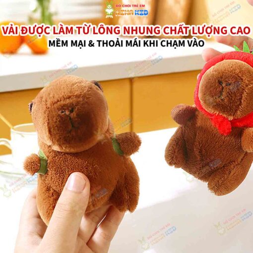 Móc khóa búp bê nhồi bông Capybara 4