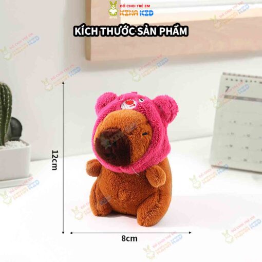 Móc khóa búp bê nhồi bông Capybara 8