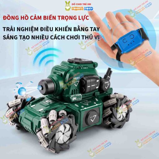 Xe tăng điều khiển từ xa bằng cảm biến đeo tay và remote 2.4Ghz Tank Mecha 11 2