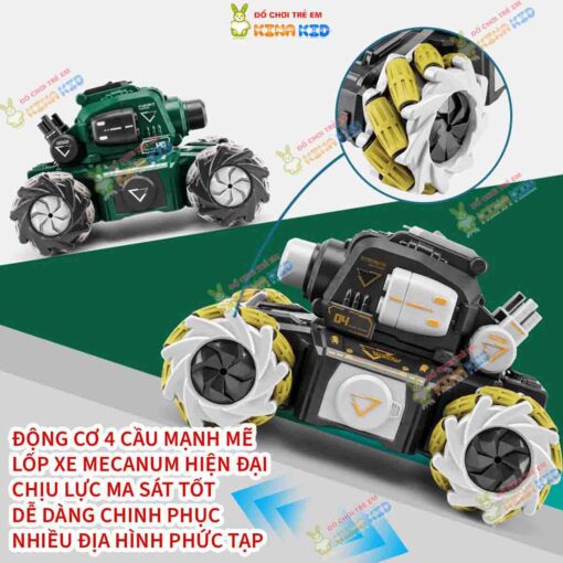 Xe tăng điều khiển từ xa bằng cảm biến đeo tay và remote 2.4Ghz Tank Mecha 6 2