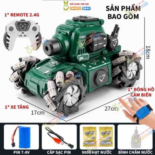 Xe tăng điều khiển từ xa bằng cảm biến đeo tay và remote 2.4Ghz Tank Mecha 9 2