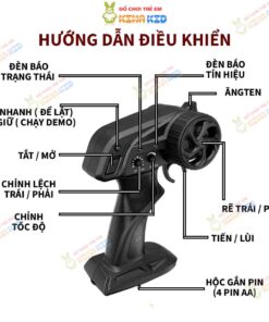 Cano điều khiển từ xa tốc độ cao 25km-h HJ808 7