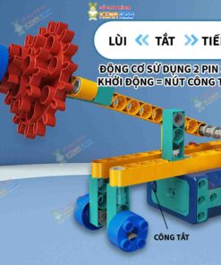 Bộ lắp ráp Robot Stem 250 chi tiết, có động cơ chuyển động thú vị cho bé phát triên tư duy logic 7