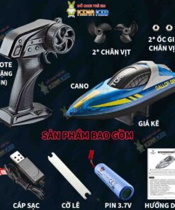 Cano điều khiển từ xa tốc độ cao 15km-h HJ819 Gallop 4