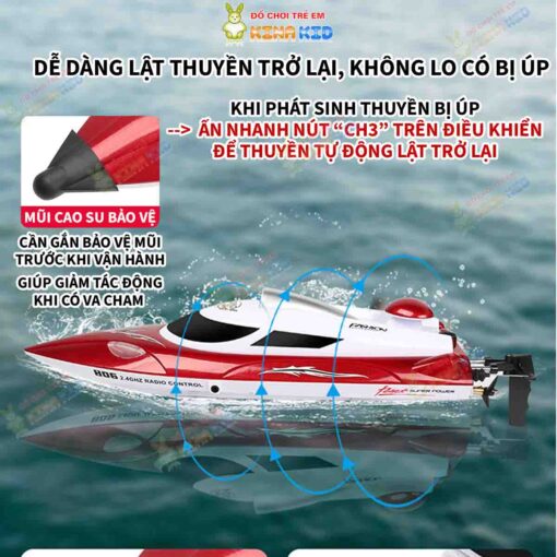 Cano điều khiển từ xa tốc độ cao 35km-h HJ806 10