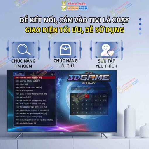 Máy Chơi Game Stick Y5 3D kết nối tivi, cấu hình mạnh, tay cầm mượt, chơi tốt game PSP 8