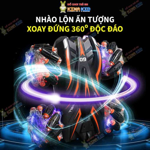 Xe Điều Khiển Địa Hình 2 Mặt Nhào Lộn Stunt Light 2, Xoay 360 độ 5