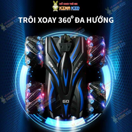 Xe Điều Khiển Địa Hình 2 Mặt Nhào Lộn Stunt Light 2, Xoay 360 độ 8