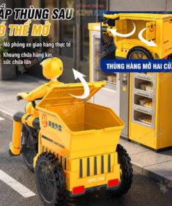 Xe 3 bánh điều khiển từ xa mẫu robot giao hàng 5