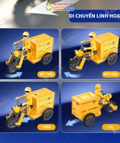 Xe 3 bánh điều khiển từ xa mẫu robot giao hàng 7
