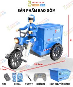 Xe 3 bánh điều khiển từ xa mẫu robot giao hàng 8